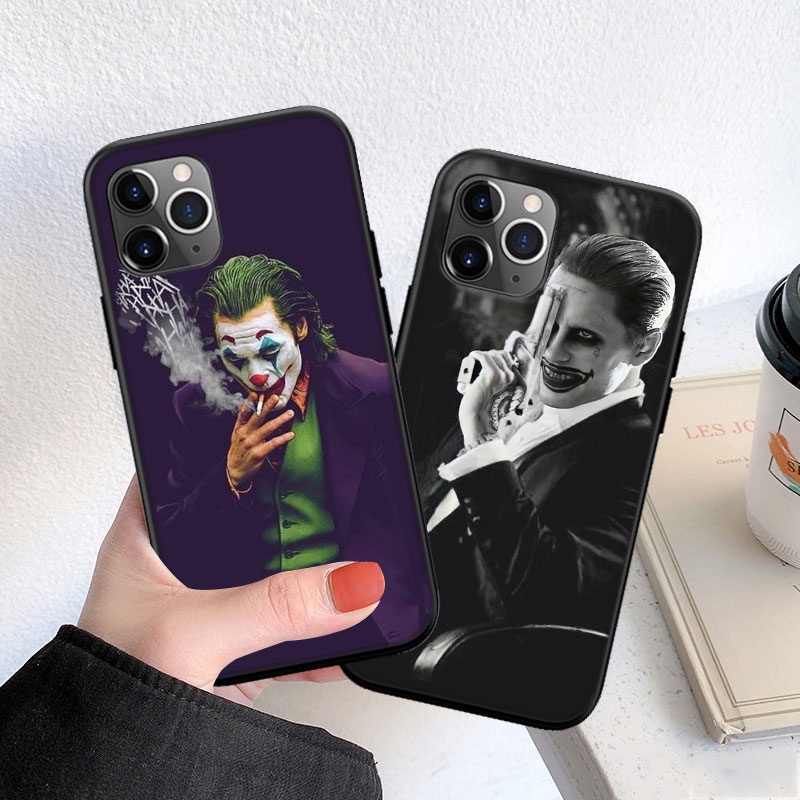 Ốp Điện Thoại Silicon Dẻo In Hình Joker Mini Cho iPhone 12 13 Pro X XS Max Li56