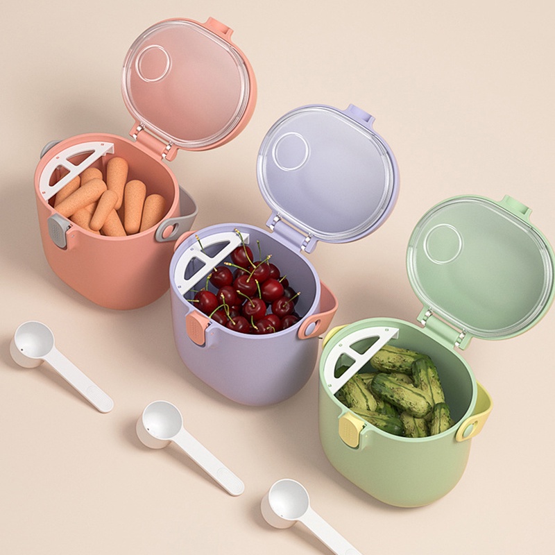 Hộp đựng sữa bột tiện dụng cho bé khi đi chơi, du lịch, đựng 255g sữa bột SJHY0320