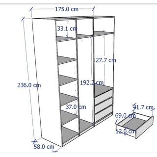 Yapi, Tủ Quần Áo Đa Năng Yapi -212- Nội Thất Lắp Ráp
