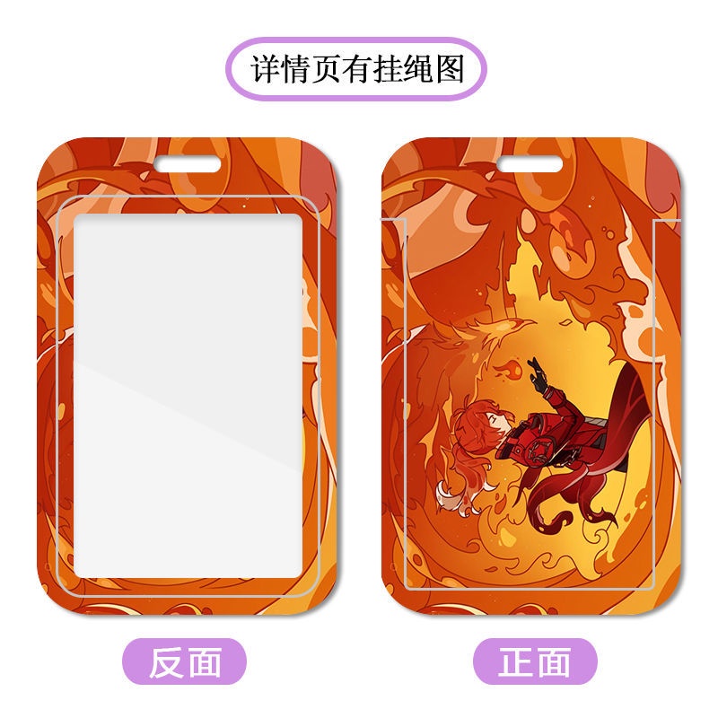 Ví Đựng Thẻ Họa Tiết Hoạt Hình Anime Genshin Impact Zhongli Kunikuzushhi Hutao Phiên Bản Mới Cho Học Sinh Giá Đỡ