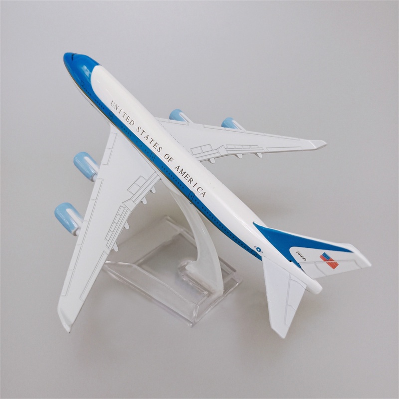 Mô Hình Máy Bay Mỹ Boeing 747 B747 Bằng Kim Loại