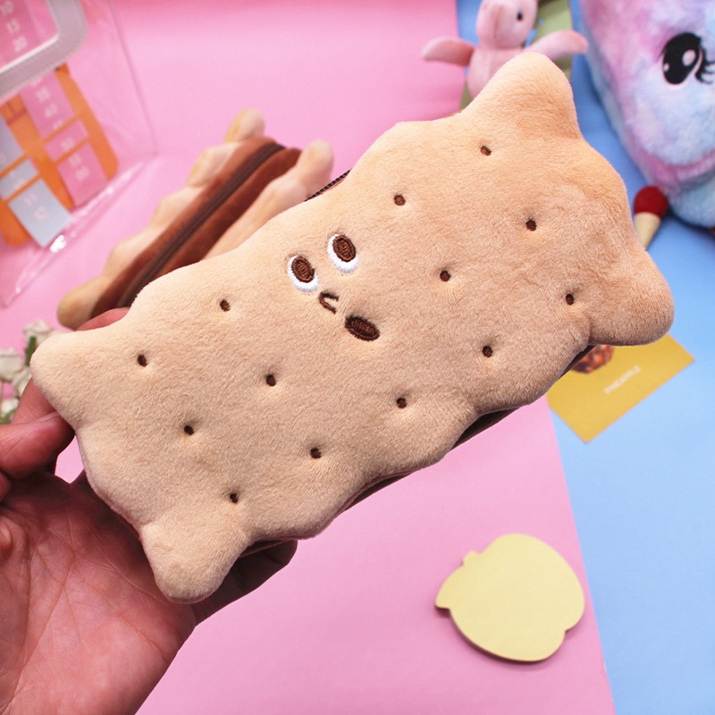 1 Túi Đựng Bút Hình Bánh Sandwich Nhồi Bông Dễ Thương