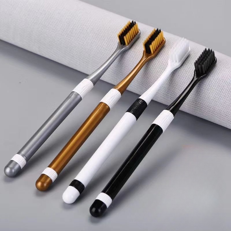 Bộ 4 Bàn Chải Đánh Răng Lông Mềm Cao Cấp Làm Sạch Sâu Du Lịch