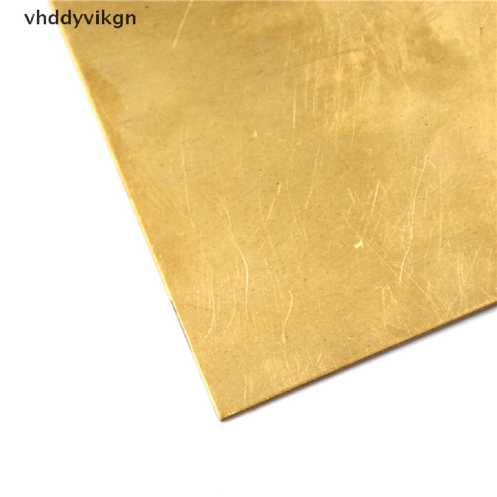Tấm Lá Đồng Thau Mỏng 0.5mm / 0.8mm / 1mm / 2mm 100X100mm Dùng Làm Phụ Kiện DIY