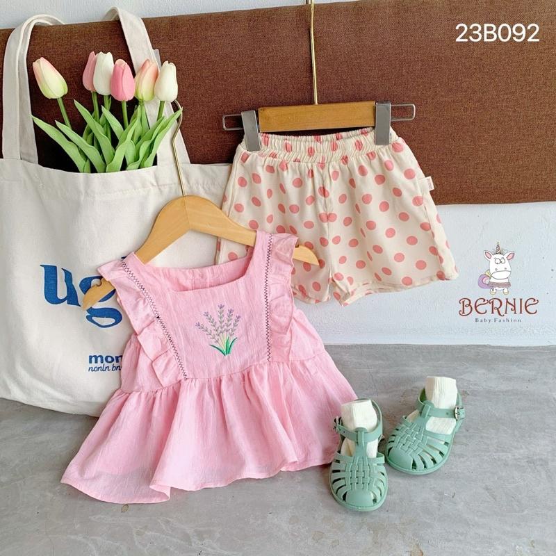 SET BỘ BABY DOLL QUẦN BI CHO BÉ