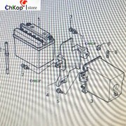 Combo Bộ ốc bắt hộp bình ắc quy xe Dream chính hãng Honda