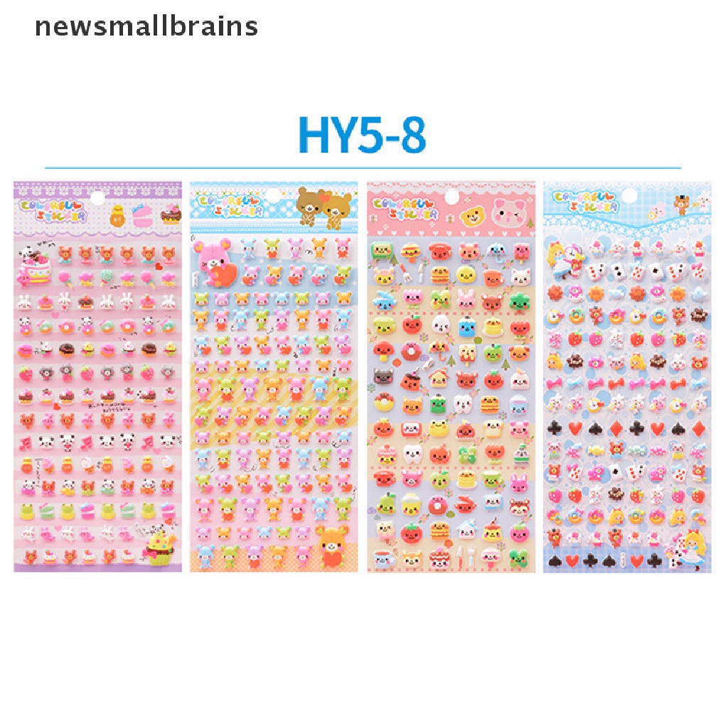 Sticker dán trang trí nhật ký hình động vật 3D ngộ nghĩnh