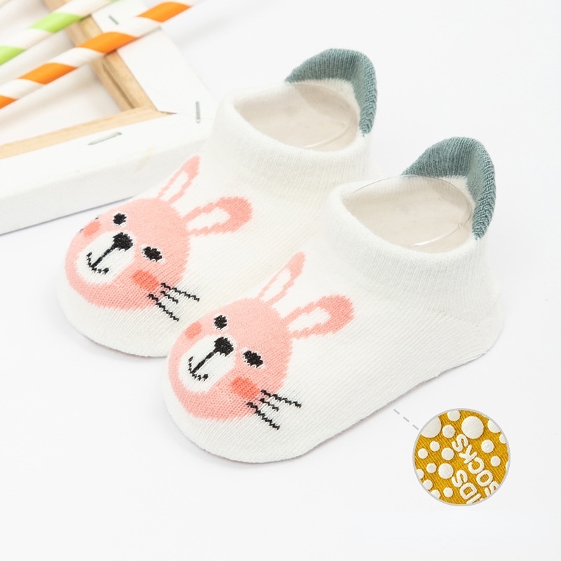 Vớ cotton Chống Trượt Họa Tiết Hoạt Hình Dễ Thương Cho Bé