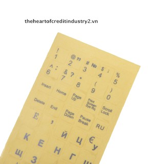 (hot) Russian Transparent Keyboard Stickers Letters for Laptop Notebook Computer PC .