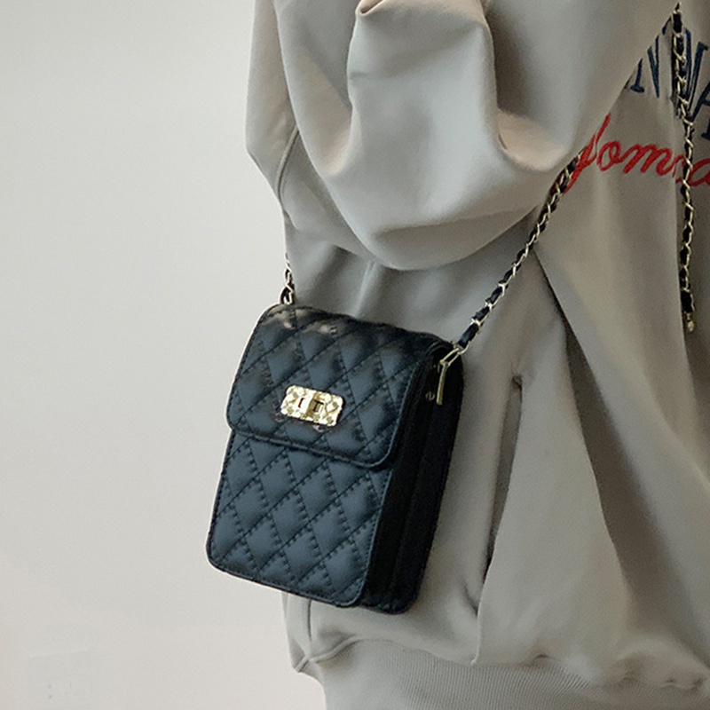 Túi đeo chéo IELGY dáng vuông nhỏ phong cách Hàn Quốc thời trang trẻ trung dành cho nữ