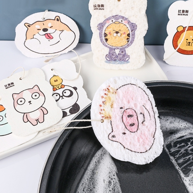 Miếng Bọt Biển Hai Màu Dùng Để Rửa Chén Dĩa Tiện Dụng