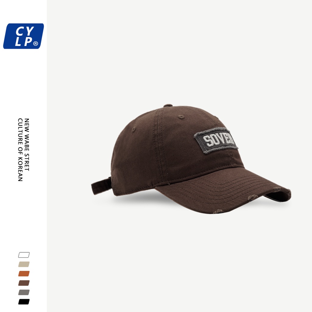 Mũ Lưỡi Trai Mềm Thêu Chữ Phong Cách Hàn Quốc Thời Trang Xuân Hè Cho Cặp Đôi