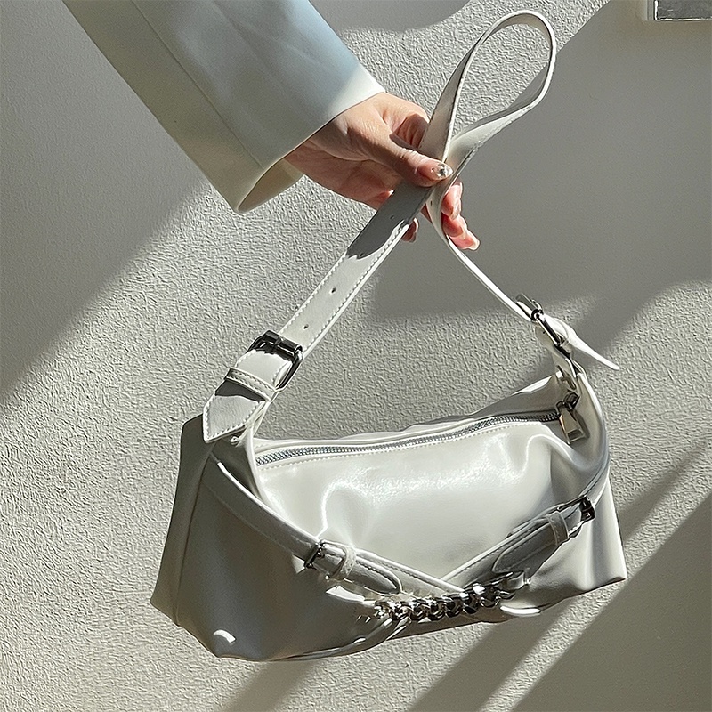 Ielgy Túi Đeo Vai Phối Dây Xích Thời Trang Chất Lượng Cao Cá Tính Dành Cho Nữ