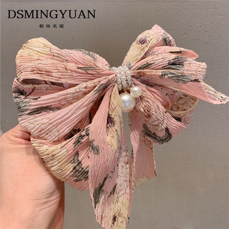 Kẹp TóC HìNh Nơ ĐíNh Kim Cương Giả ThờI Trang Cho Nữ