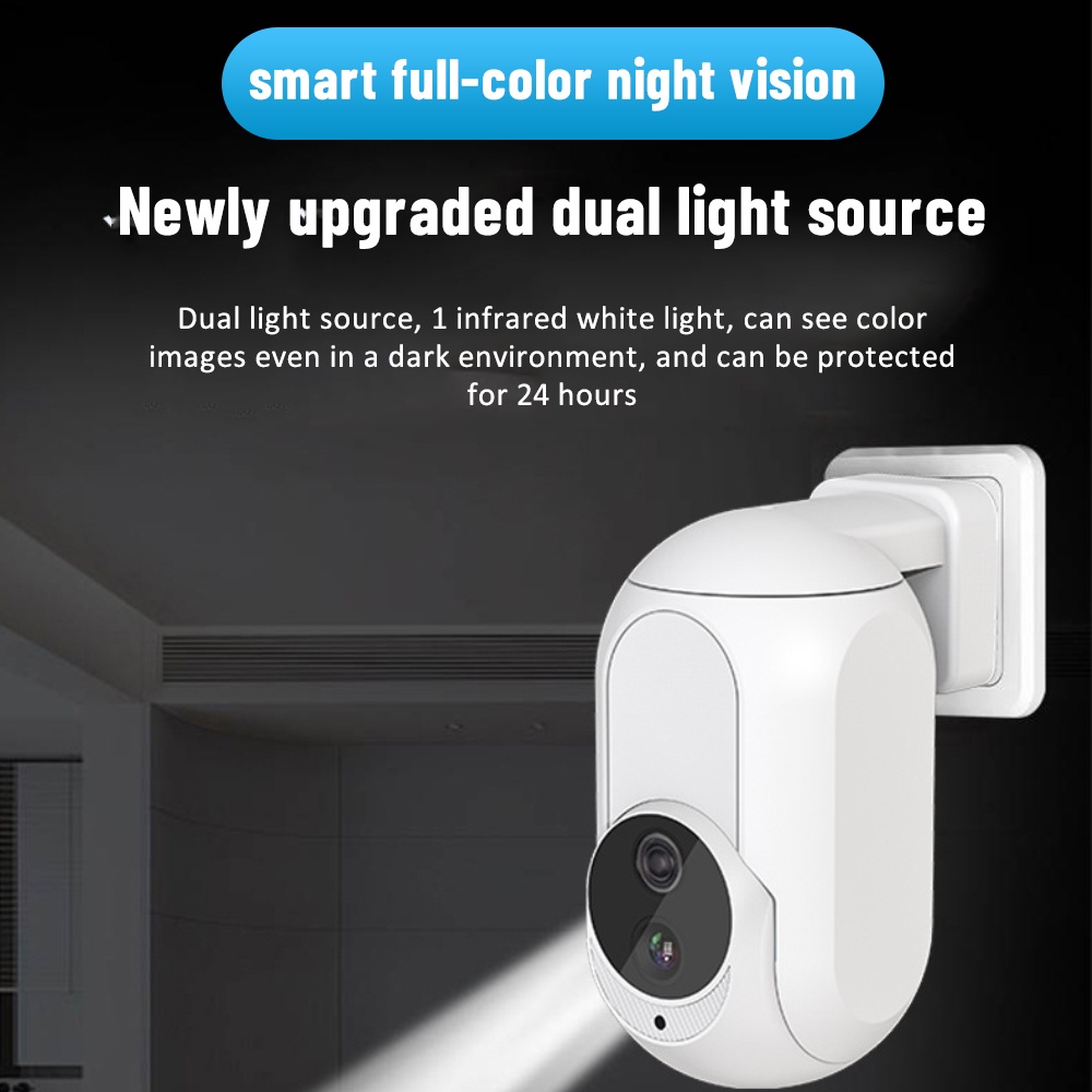 Camera     An Ninh Gia Đình Wifi Tuya Không Dây A20a Camera     Loại Phích Cắm Đàm Thoại Hai Chiều Phát Hiện Pir Tầm Nhìn Ban Đêm 1080P TECH4