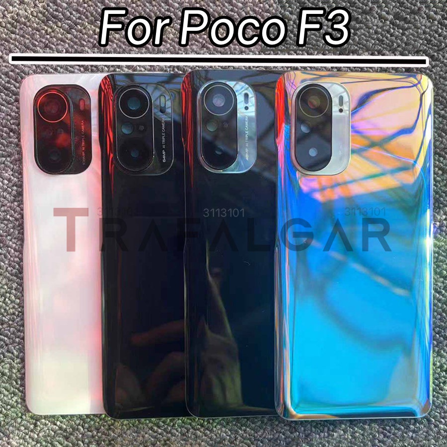 Nắp Pin Thay Thế Cho Mặt Sau Điện Thoại xiaomi poco f3 Kèm Miếng Dán camera