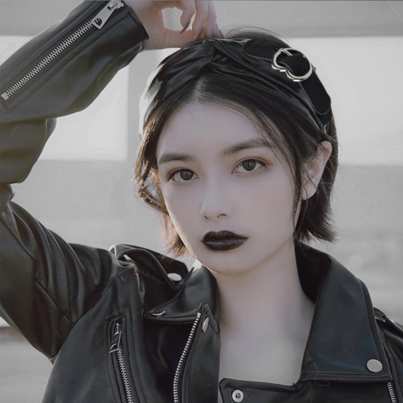 Băng Đô Da Thắt Nút Chéo Lấp Lánh Thời Trang Cho Nữ