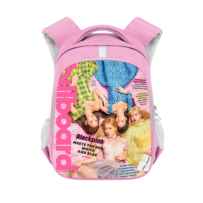 Balo Cỡ Lớn Thoáng Khí Chống Thấm Nước In Họa Tiết Nhóm Nhạc Blackpink Thời Trang Cho Nam Và Nữ