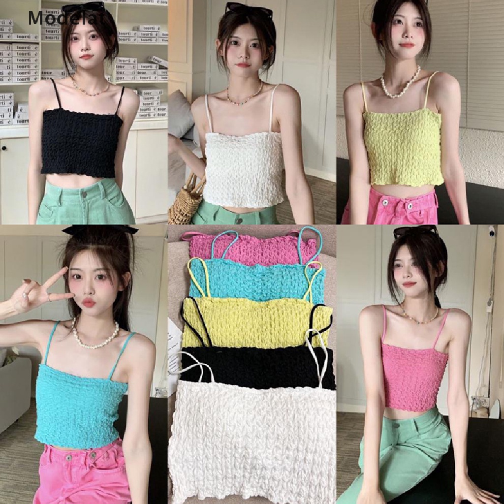 Mfc Áo Hai Dây Hở Lưng Màu Trơn Gợi Cảm Cho Nữ