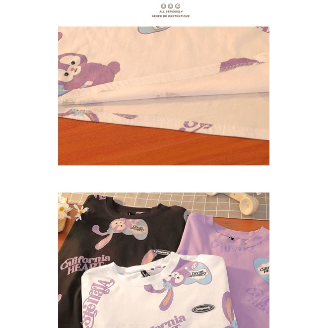 Áo Thun Ngắn Tay Dáng Rộng Thời Trang Mùa Hè Dành Cho Bé Gái