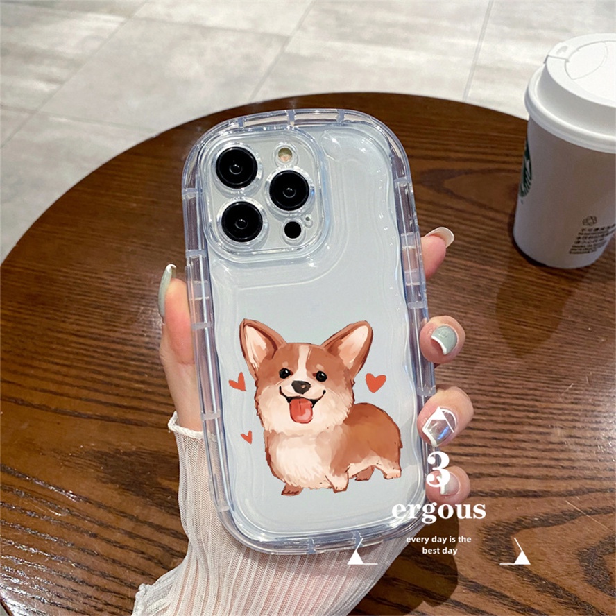 Ốp Điện Thoại Tpu Dẻo Trong Suốt In Hình Chó Corgi Samsung A04s A04 A03s A02s A14 A13 A12 A23 A34 A71 A51 A03 A72 A52 A32 A22 A12 A50s A30s A11 M11 M22