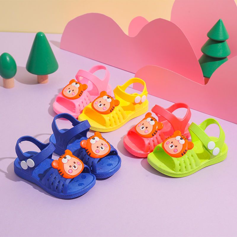 Dép tập đi bé gái bé trai, FORM BÉ TĂNG 2-3 SIZE, dép cao su mềm chống trượt hình gấu dễ thương đáng yêu [DNG]