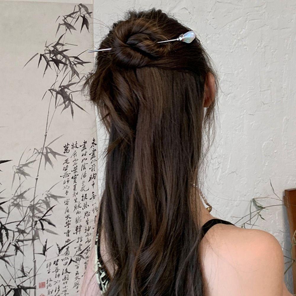 Trâm Cài Tóc Đính Hạt Hình Vỏ Sò Phong Cách Trung Hoa Cổ Điển Cho Nữ