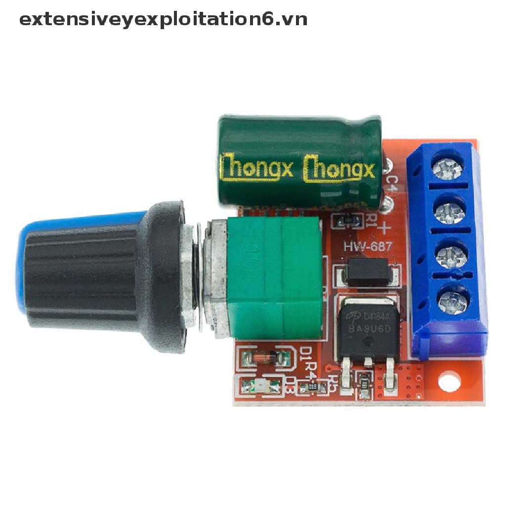 Mini 5A 90W PWM DC Motor Speed Controller Module DC-DC 5V-35V Adjustable Regulator Control Governor Switch LED Dimmer .