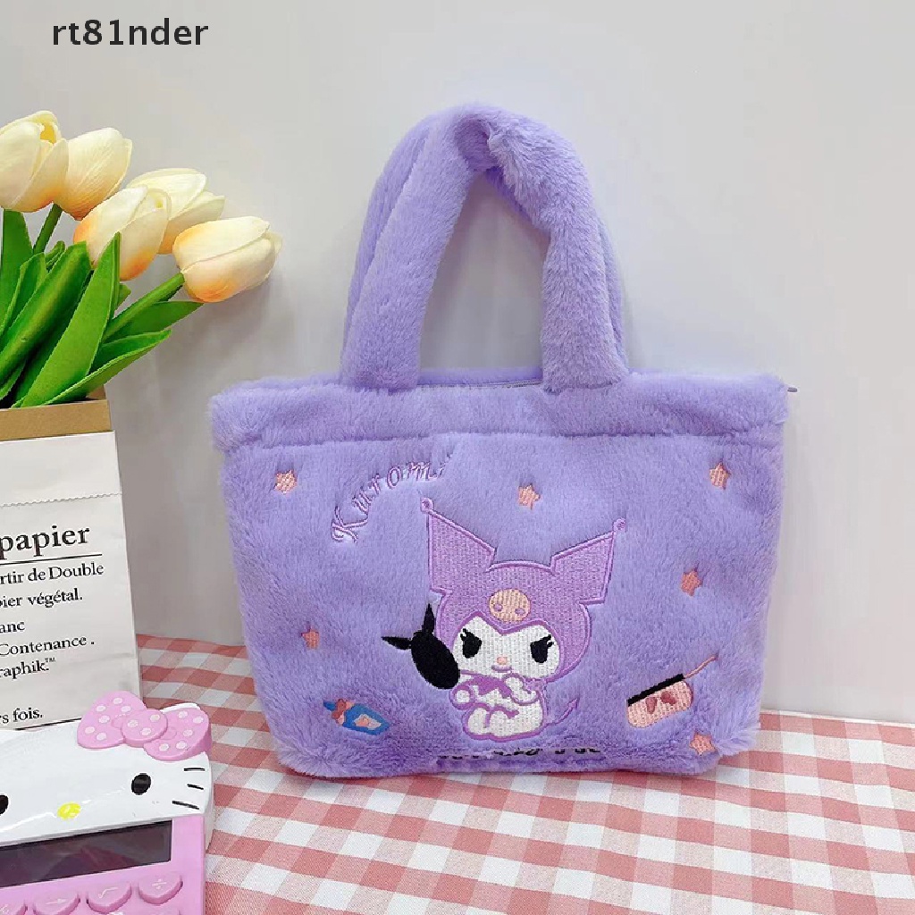 SANRIO Rt 1 Balo Đeo Vai Bằng Vải Bông Hình Kuromi Melody Hoạt Hình Melody Plushie n