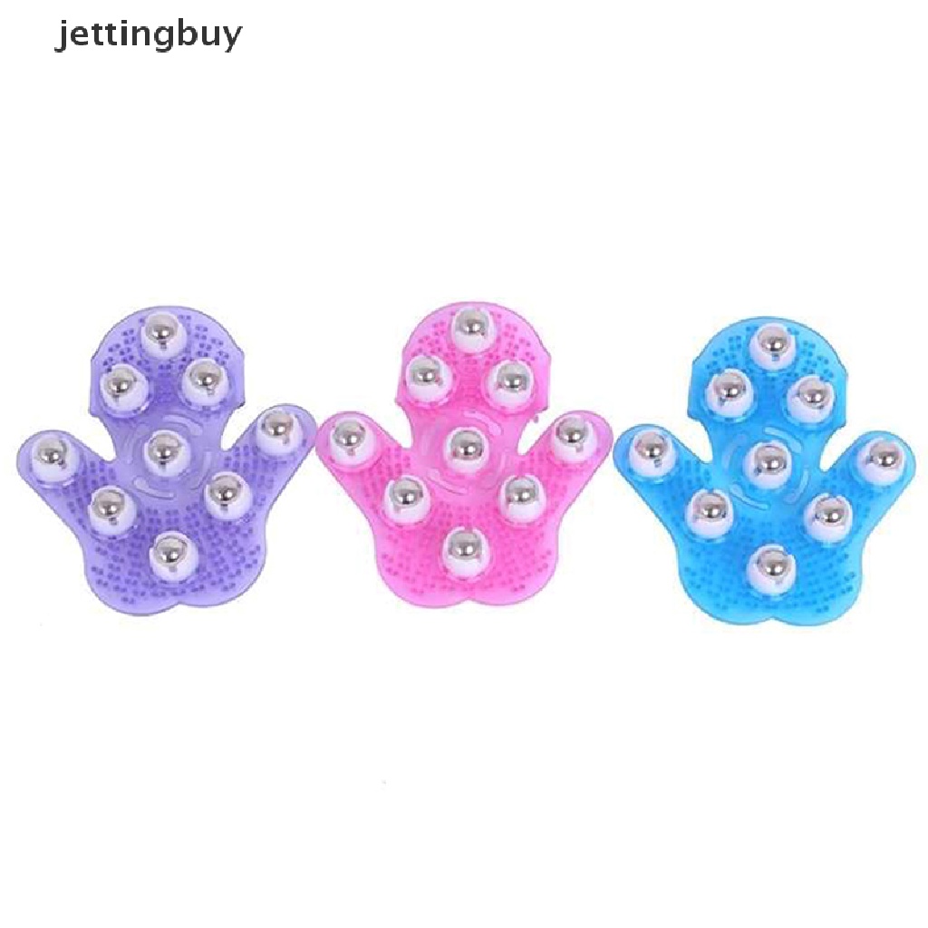 Găng tay mát xa cơ thể JETTING có 9 con lăn kim loại 360 độ tiện lợi