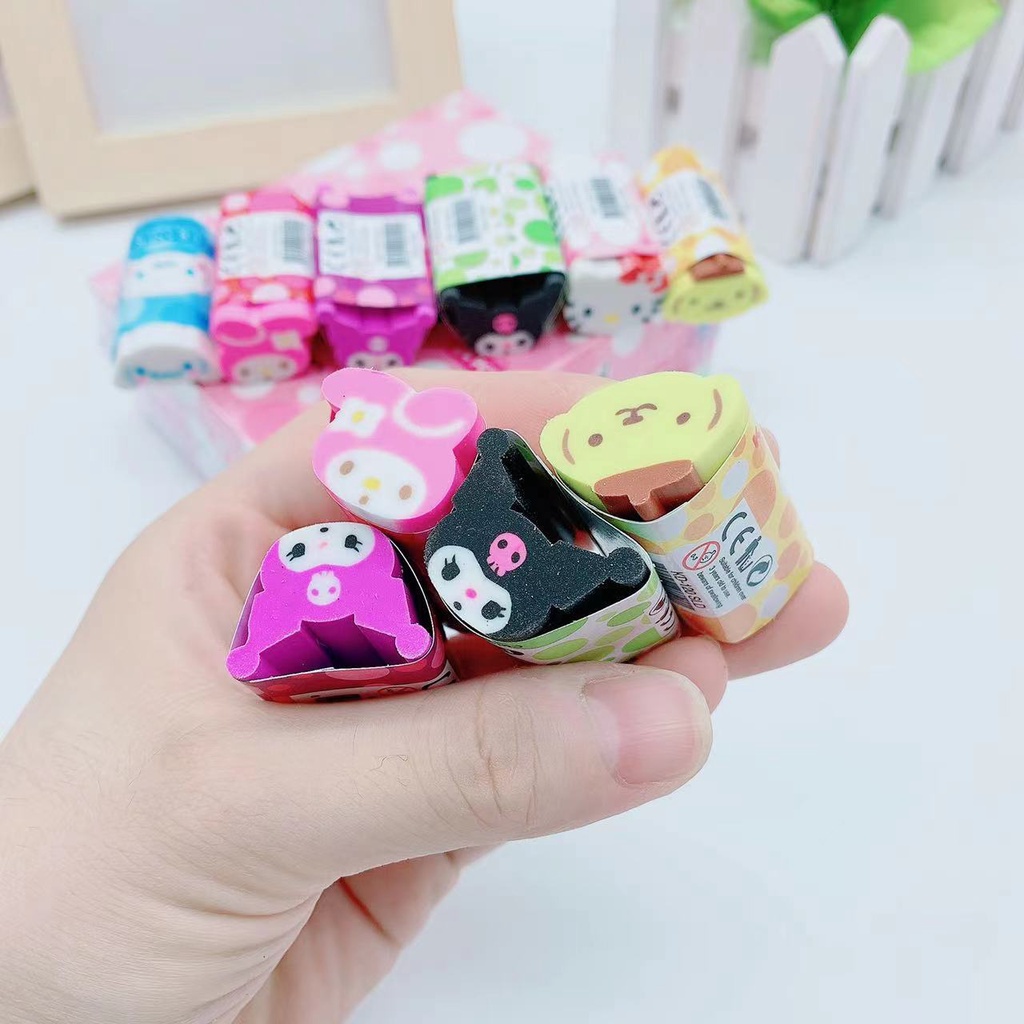Sanrio Cục tẩy Gôm Tẩy Hình Gia Đình Chó Tai To Kurumi Dễ Thương