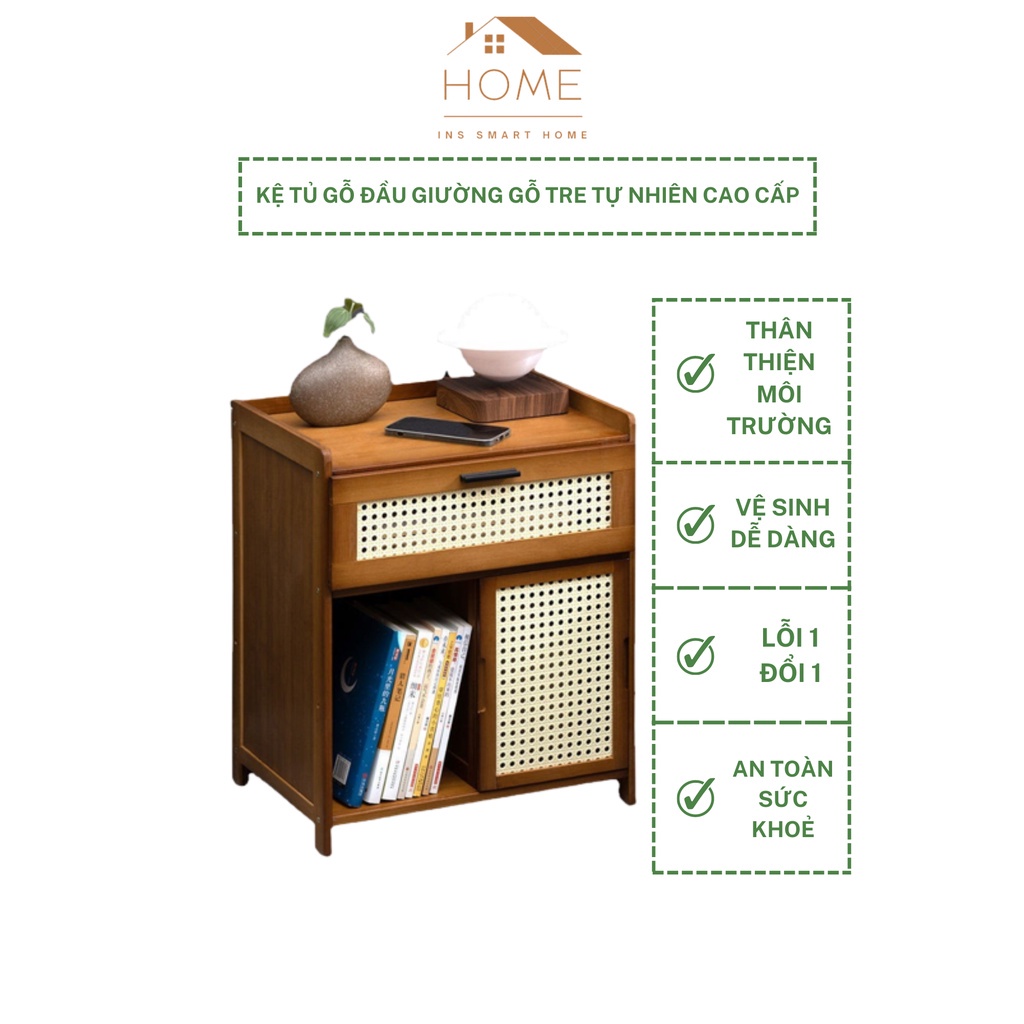 Kệ Tủ Gỗ Tre Tự Nhiên Cao Cấp INS TRE01- 02- 27- 28, Tủ Để Đồ Đa Năng