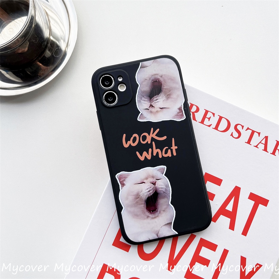 Ốp Điện Thoại Silicon Mềm Hình Mèo Kitty Cho iPhone 14 13 12 11 Pro Max X XR Xs Max 6 7 8 Plus
