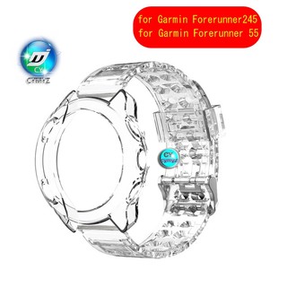 Ốp bảo vệ bằng silicon có dây đeo cho garmin forerunner 55 245 garmin forerunner 55 245