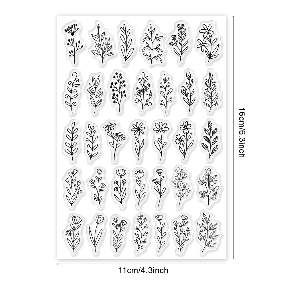 1 Tấm Tem Dán Trang Trí Album Ảnh Bằng Nhựa PVC 16x11x0.3cm