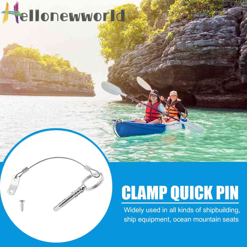 Chốt Bản Lề Bằng Thép Không Gỉ Tháo Gỡ Nhanh Kèm Dây Buộc Cho Tàu Thuyền