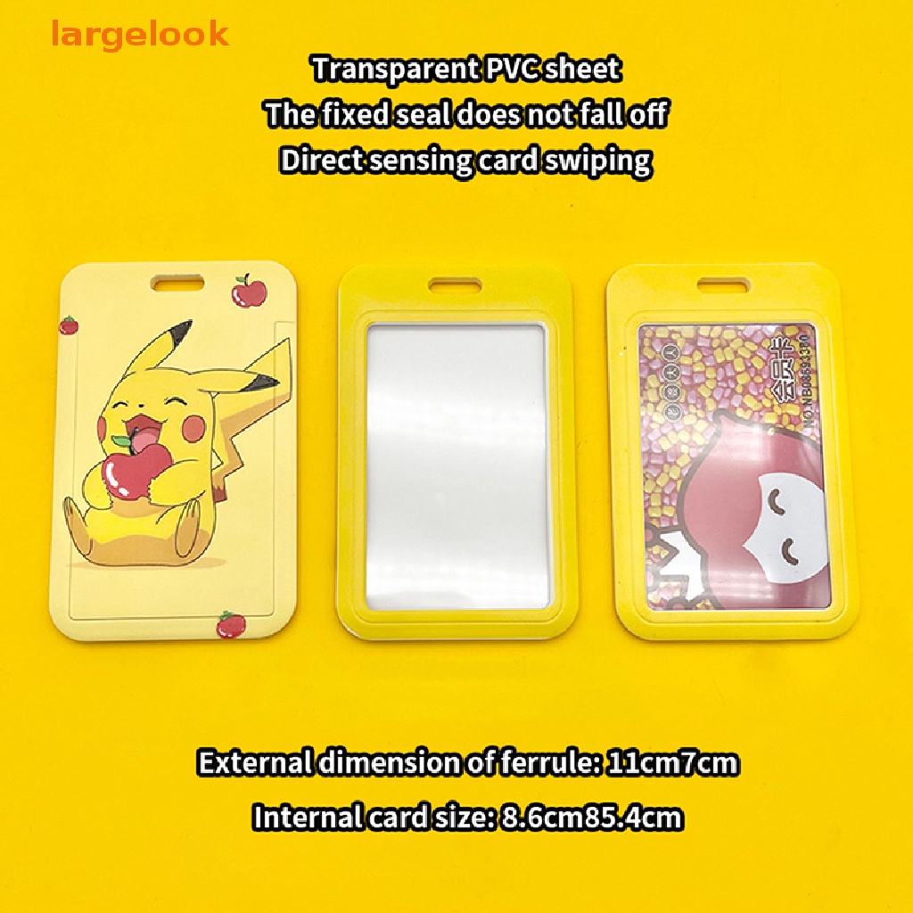 1 Vỏ Bọc Thẻ Bài Bằng PVC Hình Pokemon Pikachu