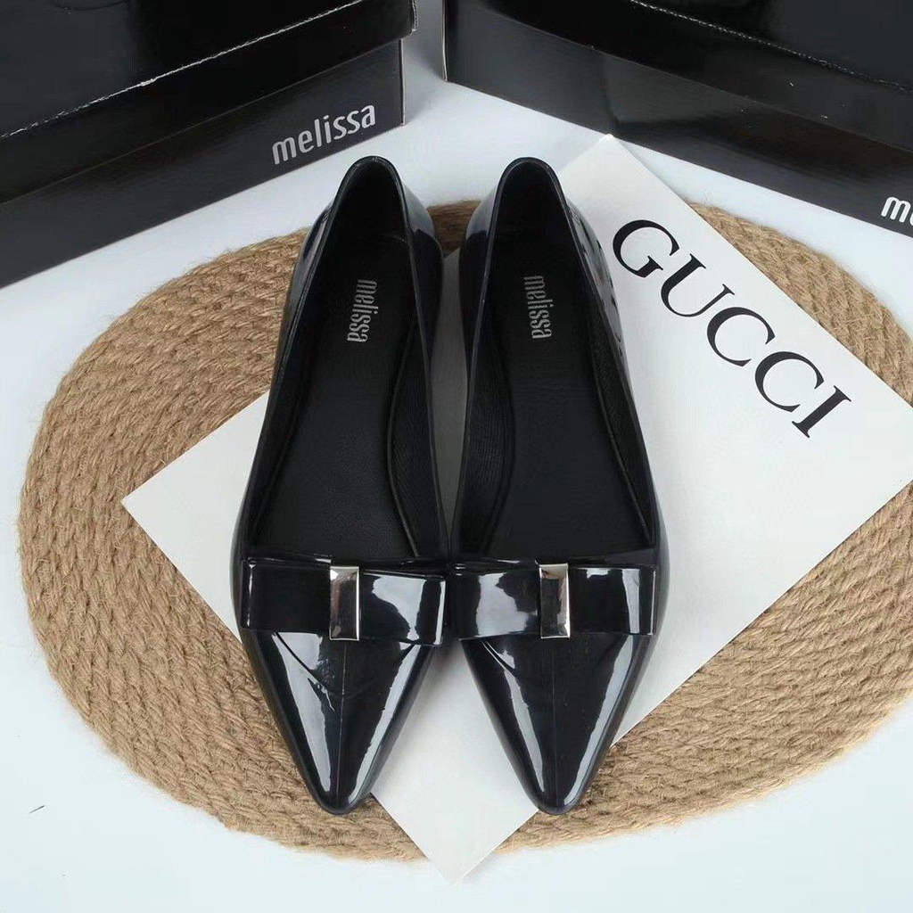 GIẦY NHỰA THƠM MELISSA CHO NỮ MŨI NHỌN ĐEN
