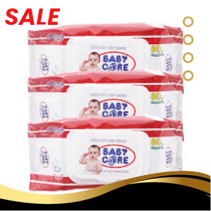 Khăn Giấy Ướt Tinh Khiết Baby Care (Gói 80 tờ) [ Free Ship ]