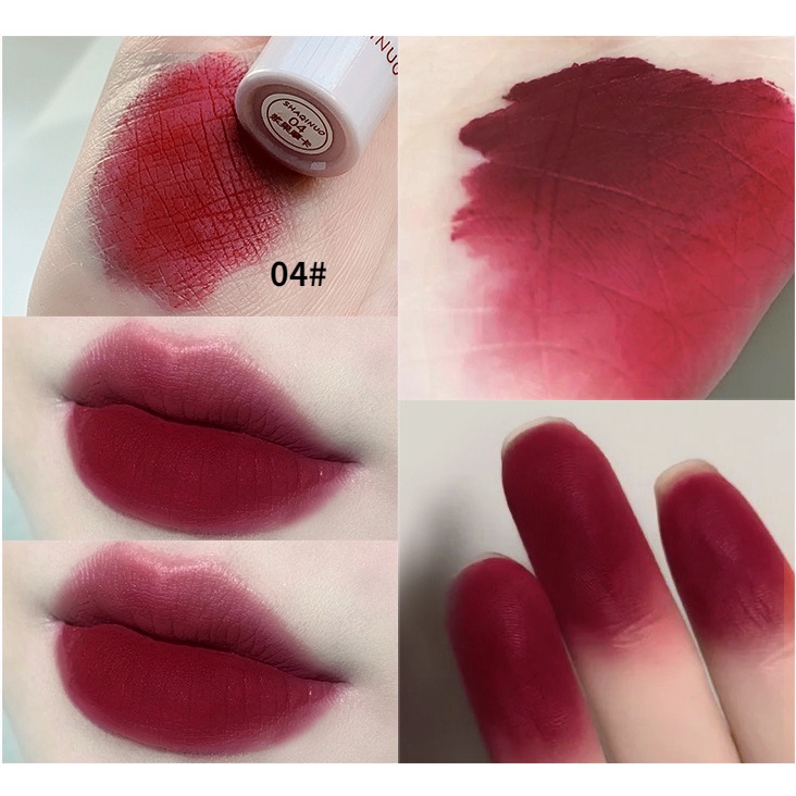 Son Môi Chất Nhung Dưỡng Ẩm Màu Trắng Tạo Hiệu Ứng Sương Khói