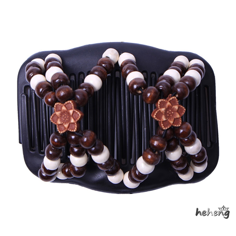 Lược Kẹp Hai Đầu Co Giãn Tạo Kiểu Tóc Búi Hạt Đôi Dễ Dàng Tạo Kiểu Tóc Cho Nữ