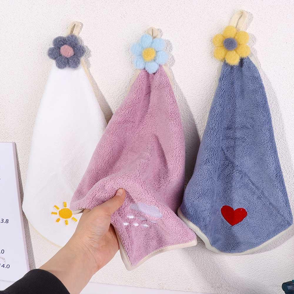 Khăn Lau Chén Dĩa Bằng Sợi Microfiber Dày Dặn Thấm Hút Tốt Tiện Dụng Cho Nhà Bếp / Phòng Tắm