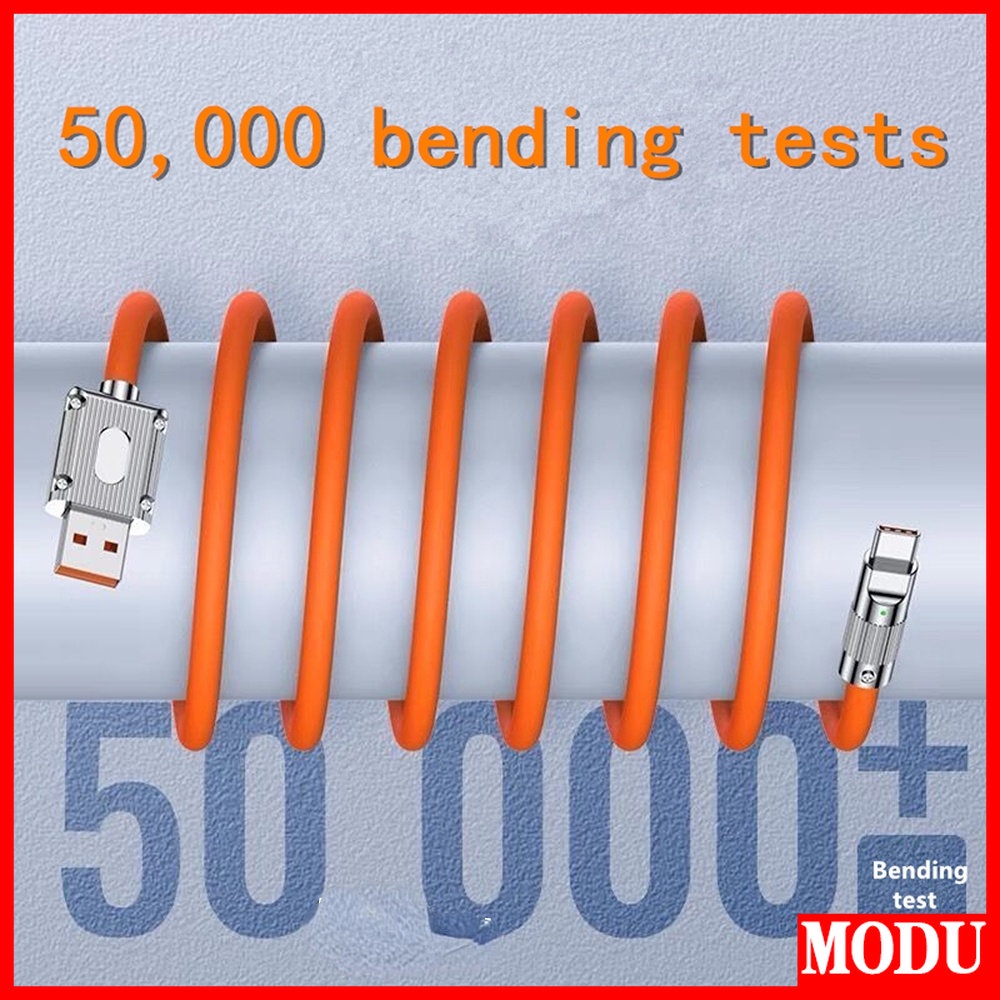 Dây Cáp Sạc Nhanh 120W 6A Bằng Silicone Dành Cho iPhone