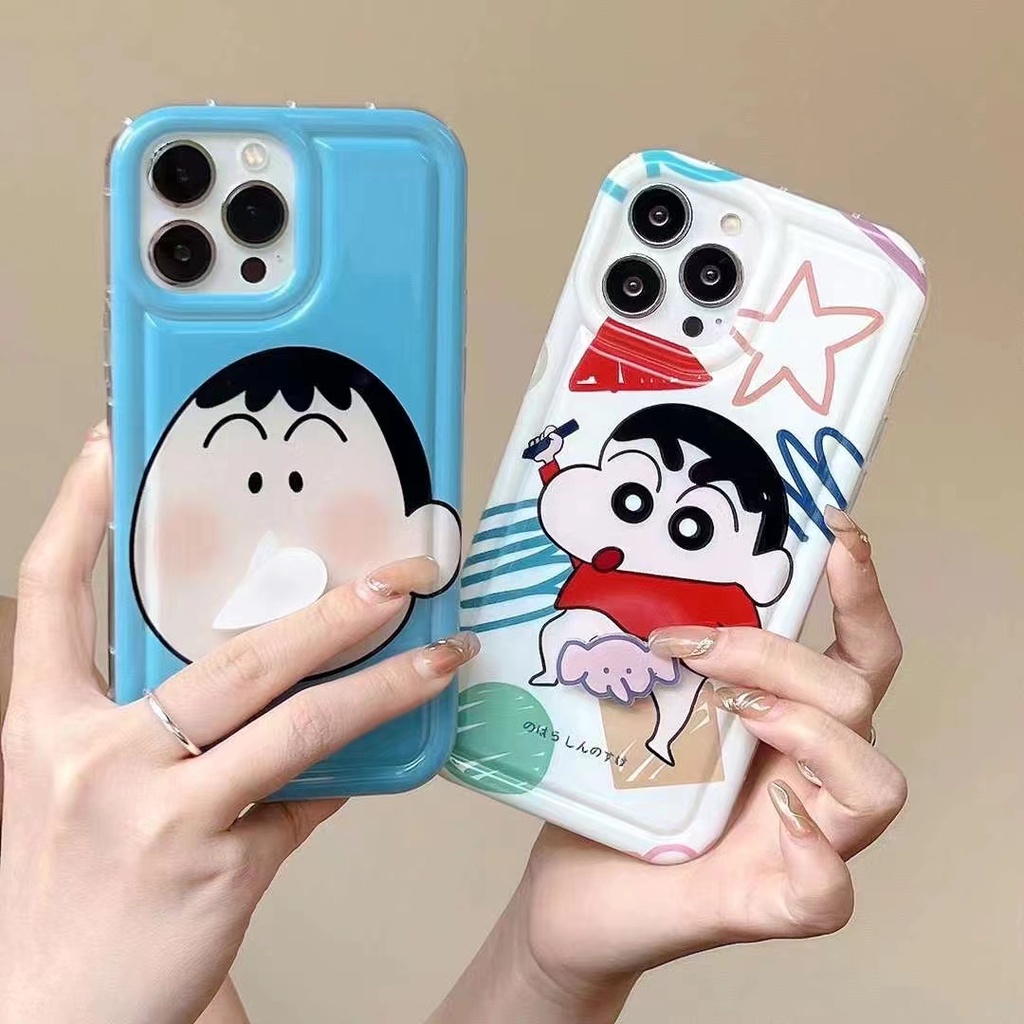 Ốp Điện Thoại Silicon Họa Tiết Cậu Bé Bút Chì Cho IPhone 14 13 12 11 Pro Max X XR XS Max 6 6S 7 8 Plus SE