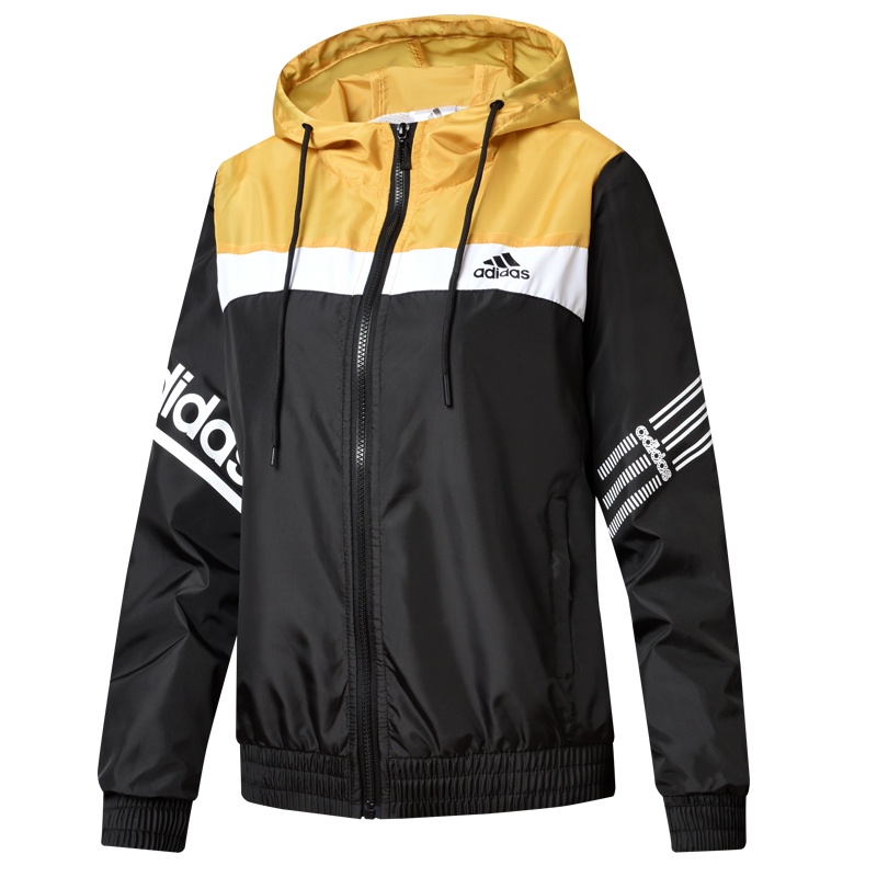 Áo Khoác Gió Adidas Màu Trơn Phối Lưới Có Khóa Kéo Thời Trang Cho Cặp Đôi