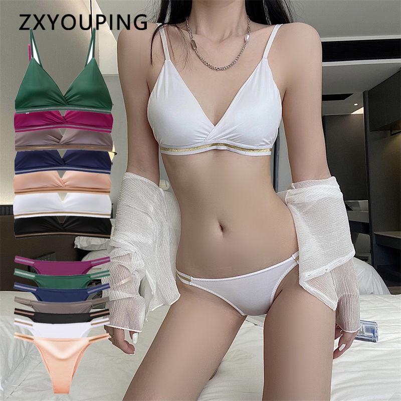 Bộ Áo Ngực Và Quần Lót Chữ T Lưng Trần Gợi Cảm Cho Nữ