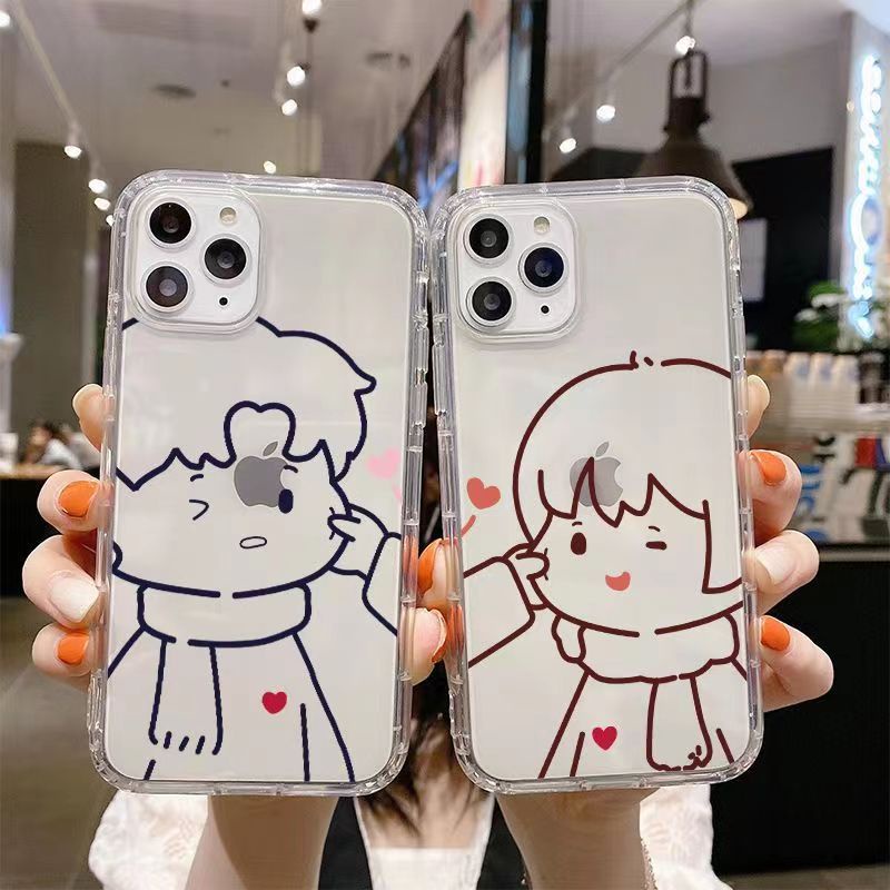 ✅Ốp Điện Thoại Mềm Trong Suốt Họa Tiết Đường Kẻ Xoắn Đơn Giản Cho iPhone 14 / 13 / 12 / 11promax 6s78plus xs / xrins