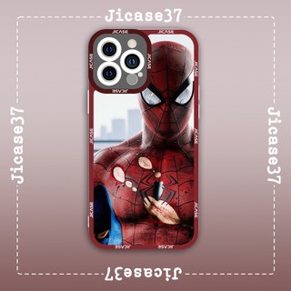 Ốp lưng iphone cạnh vuông Jicase Spider Man Người Nhện Marvel Studios MCU
