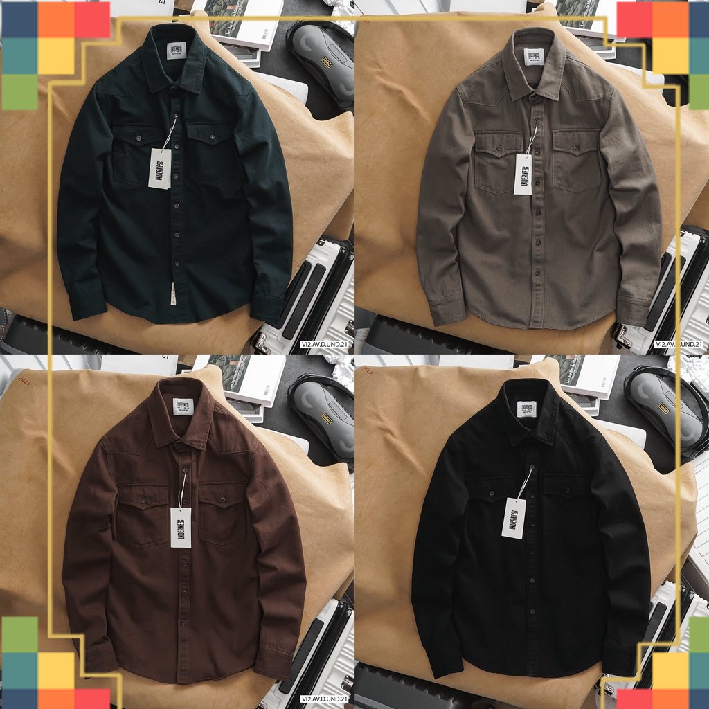 SHOP QAXK - Áo sơmi Denim --- áo sơ mi denim tay dài --- đẹpcháyhàng vài mã rồi anh em - SMUN4 - CHUẨN ĐẸP
