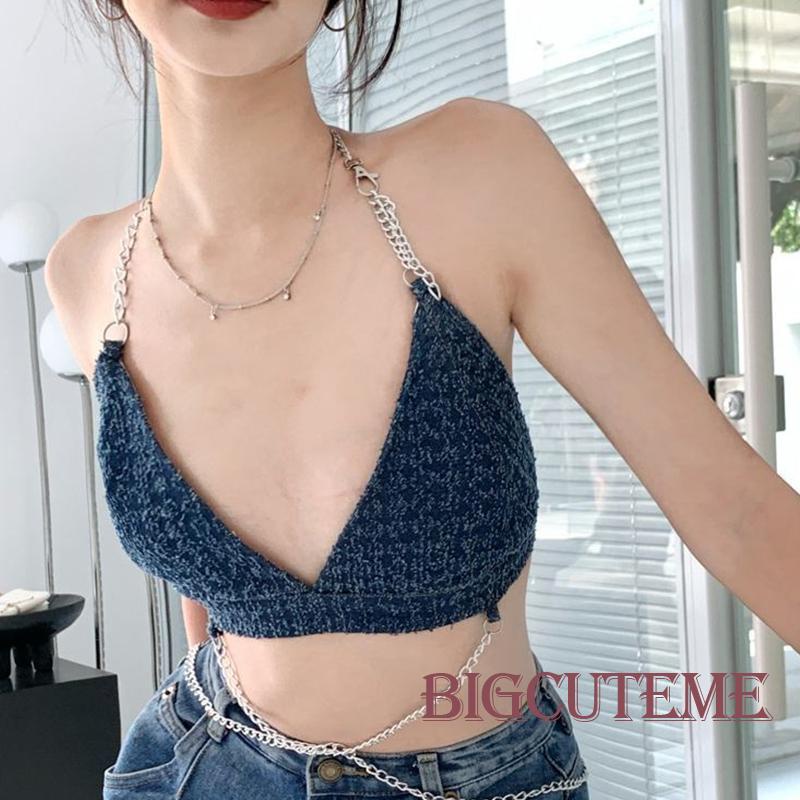 Áo Dây Nữ Cộc Tay Cổ Chữ V Thời Trang Quyến Rũ